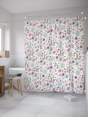 Штора для ванной с водоотталкивающей пропиткой «Мелкое цветение» - Фото 1