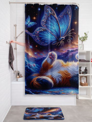 Штора для ванной с водоотталкивающей пропиткой «Мечтающая кошка» - Фото 2