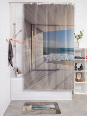 Штора для ванной с водоотталкивающей пропиткой «Море за стеклом» - Фото 2