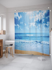 Штора для ванной с водоотталкивающей пропиткой «Морской бриз» - Фото 1