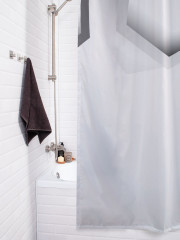 Штора для ванной с водоотталкивающей пропиткой «Мраморные соты» - Фото 3