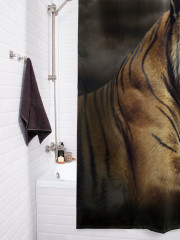 Штора для ванной с водоотталкивающей пропиткой «Мудрость тигра» - Фото 3