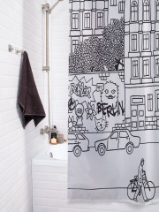 Штора для ванной с водоотталкивающей пропиткой «На улицах старого Лондона» - Фото 3