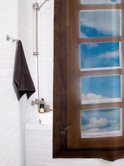 Штора для ванной с водоотталкивающей пропиткой «Небесная решетка» - Фото 3