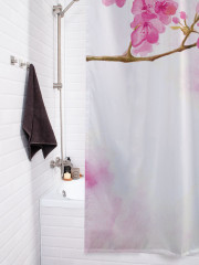 Штора для ванной с водоотталкивающей пропиткой «Нежная ветка сакуры» - Фото 3