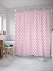 Штора для ванной с водоотталкивающей пропиткой «Нежный горох» - Фото 1