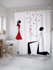 Штора для ванной с водоотталкивающей пропиткой «Неожиданный момент» - Фото 1