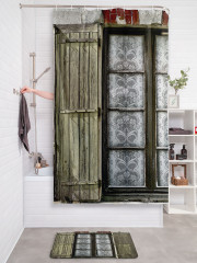 Штора для ванной с водоотталкивающей пропиткой «Окно со ставнями» - Фото 2