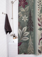 Штора для ванной с водоотталкивающей пропиткой «Олени в лесу» - Фото 3