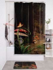 Штора для ванной с водоотталкивающей пропиткой «Опасные грибы» - Фото 2