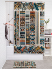 Штора для ванной с водоотталкивающей пропиткой «Орнаменты народов» - Фото 2