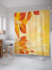 Штора для ванной с водоотталкивающей пропиткой «Осеннее отражение» - Фото 1