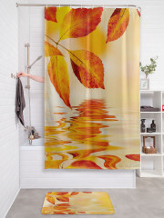 Штора для ванной с водоотталкивающей пропиткой «Осеннее отражение» - Фото 2