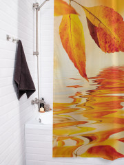 Штора для ванной с водоотталкивающей пропиткой «Осеннее отражение» - Фото 3