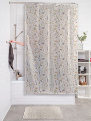 Штора для ванной с водоотталкивающей пропиткой «Осенние листья и растения» - Фото 2