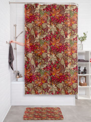 Штора для ванной с водоотталкивающей пропиткой «Осенняя рябина» - Фото 2