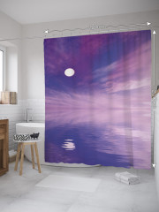 Штора для ванной с водоотталкивающей пропиткой «Отражение полнолуния» - Фото 1