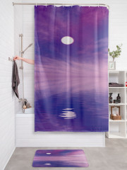 Штора для ванной с водоотталкивающей пропиткой «Отражение полнолуния» - Фото 2