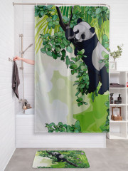 Штора для ванной с водоотталкивающей пропиткой «Панда» - Фото 2