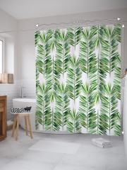 Штора для ванной с водоотталкивающей пропиткой «Папоротниковая композиция» - Фото 1