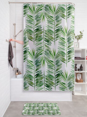 Штора для ванной с водоотталкивающей пропиткой «Папоротниковая композиция» - Фото 2
