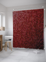 Штора для ванной с водоотталкивающей пропиткой «Пиксельное полотно» - Фото 1
