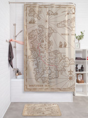 Штора для ванной с водоотталкивающей пропиткой «Пиратские знания» - Фото 2
