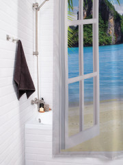 Штора для ванной с водоотталкивающей пропиткой «Пляжное окно» - Фото 3