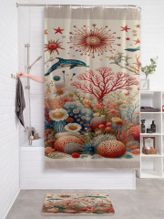 Штора для ванной с водоотталкивающей пропиткой «Подводная сказка» - Фото 2