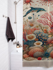 Штора для ванной с водоотталкивающей пропиткой «Подводная сказка» - Фото 3