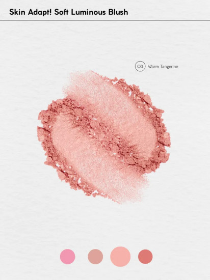 Румяна компактные «Soft Luminous Blush», оттенок 03 Warm Tangerine