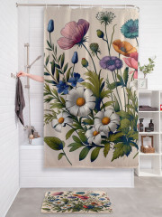 Штора для ванной с водоотталкивающей пропиткой «Полевые цветы» - Фото 2