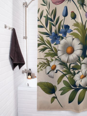 Штора для ванной с водоотталкивающей пропиткой «Полевые цветы» - Фото 3