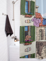 Штора для ванной с водоотталкивающей пропиткой «Портовая улица» - Фото 3