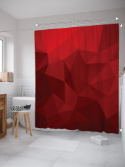 Штора для ванной с водоотталкивающей пропиткой «Призменная абстракция» - Фото 1