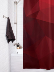 Штора для ванной с водоотталкивающей пропиткой «Призменная абстракция» - Фото 3