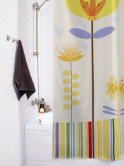 Штора для ванной с водоотталкивающей пропиткой «Примитивные цветы» - Фото 3
