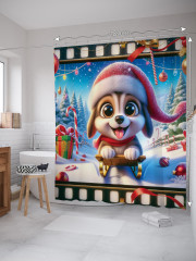 Штора для ванной с водоотталкивающей пропиткой «Прогулка в лесу» - Фото 1