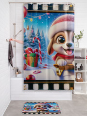 Штора для ванной с водоотталкивающей пропиткой «Прогулка в лесу» - Фото 2