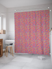 Штора для ванной с водоотталкивающей пропиткой «Разноцветный леопард» - Фото 1