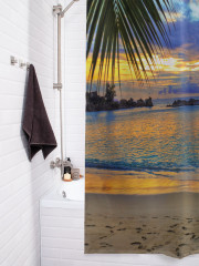 Штора для ванной с водоотталкивающей пропиткой «Райское место» - Фото 3