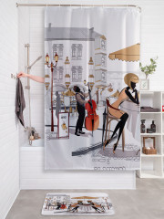 Штора для ванной с водоотталкивающей пропиткой «Романтический ресторан» - Фото 2