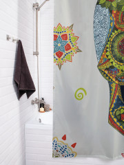 Штора для ванной с водоотталкивающей пропиткой «Сахарный череп из Мексики» - Фото 3