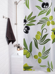 Штора для ванной с водоотталкивающей пропиткой «Свежие оливковые ветви» - Фото 3