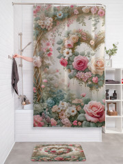 Штора для ванной с водоотталкивающей пропиткой «Сердечная арка» - Фото 2