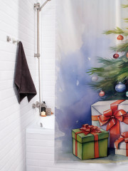 Штора для ванной с водоотталкивающей пропиткой «Сказочный праздник» - Фото 3