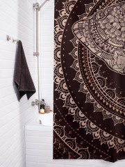 Штора для ванной с водоотталкивающей пропиткой «Слоновая мандала» - Фото 3