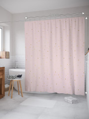 Штора для ванной с водоотталкивающей пропиткой «Снегопад из сердец» - Фото 1