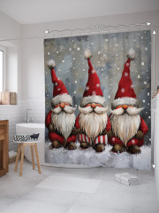 Штора для ванной с водоотталкивающей пропиткой «Снежные гномы» - Фото 1