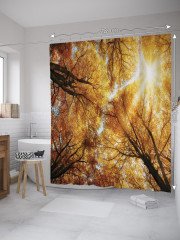 Штора для ванной с водоотталкивающей пропиткой «Солнечные ветки» - Фото 1
